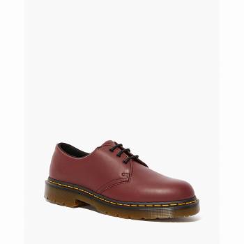 Dr Martens 1461 Slip Resistant Kožené - Bordove Oxford Topanky Damske, D242SK